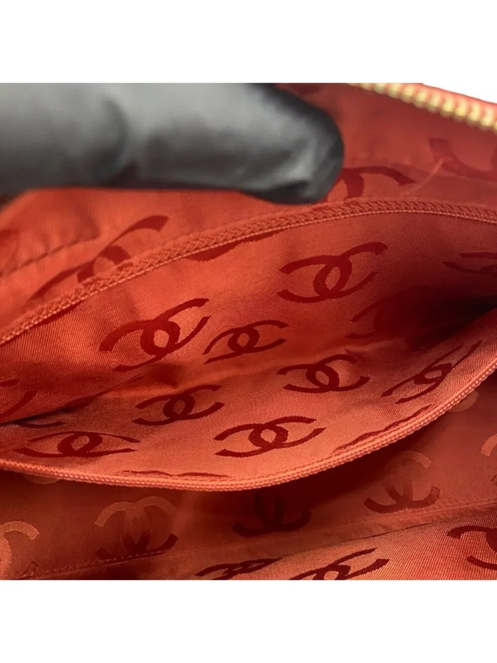 Chanel CC Logo Wild Stitch Lambskin Handbag